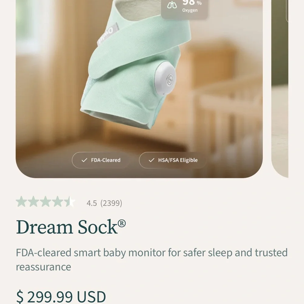 Owlet Baby Monitor Sensor - Picture 4 of 5